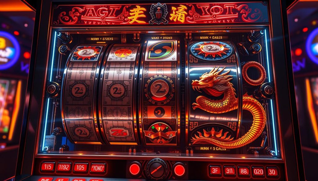 โครงสร้างรีล 5×3 PG Dragon Slot